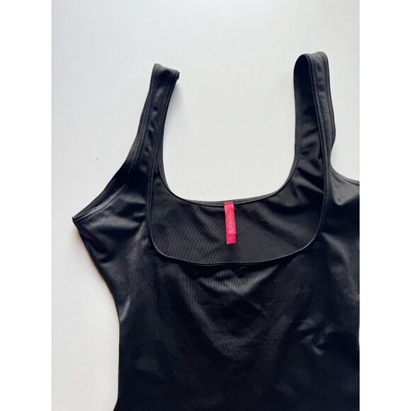 SPANX Black Star Power Open Bust Cami Tank, Size M - Picture 3 of 9